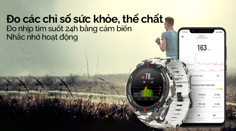 Đồng hồ thông minh Huami Amazfit T-Rex Camo