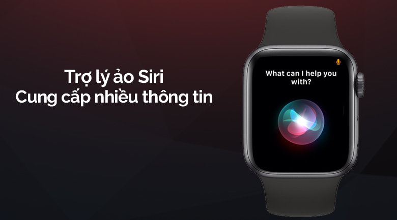Apple Watch SE LTE 40mm viền nhôm dây cao su đen có trợ lý ảo Siri