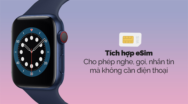 Apple Watch S6 LTE 44mm viền nhôm dây cao su