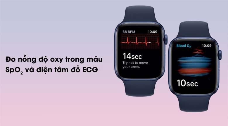 Đồng hồ thông minh Apple Watch S6 LTE 44mm viền nhôm dây silicone