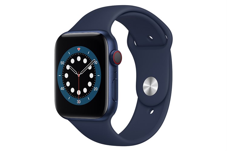 Đồng hồ thông minh Apple Watch S6 LTE 44mm viền nhôm dây silicone Màu Xanh Dương