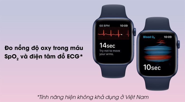 Apple Watch S6 LTE 44mm viền nhôm dây cao su xanh dương giúp bạn đo nồng độ oxy trong máu và điện tâm đồ Apple Watch S6 LTE 44mm viền nhôm dây cao su xanh dương giúp bạn đo nồng độ oxy trong máu và điện tâm đồ