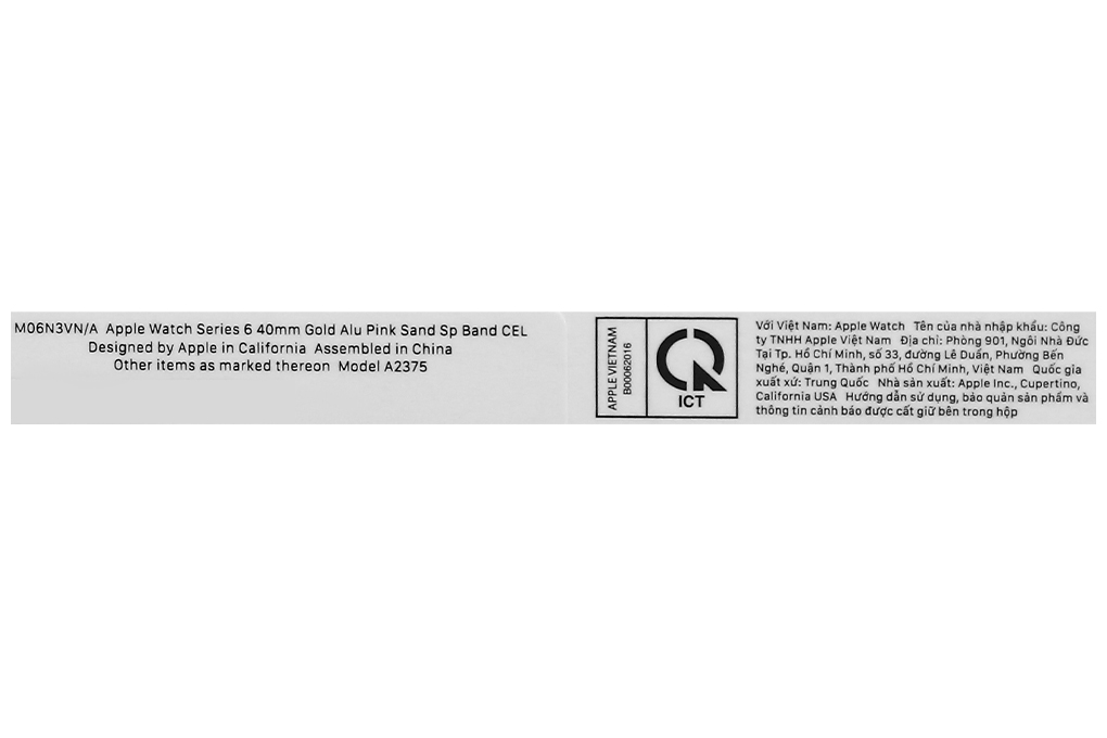 Đồng hồ thông minh Apple Watch S6 LTE 40mm viền nhôm dây silicone Màu Hồng