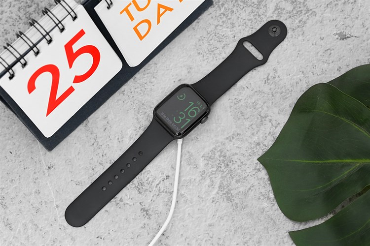 Đồng hồ thông minh Apple Watch S6 LTE 40mm viền nhôm dây silicone Màu Đen
