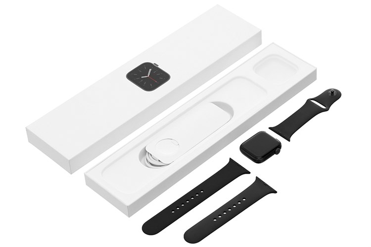 Đồng hồ thông minh Apple Watch S6 LTE 40mm viền nhôm dây silicone Màu Đen