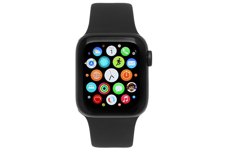 Đồng hồ thông minh Apple Watch S6 LTE 40mm viền nhôm dây silicone Màu Đen
