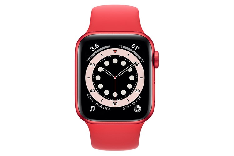 Đồng hồ thông minh Apple Watch S6 LTE 40mm viền nhôm dây silicone Màu Đỏ