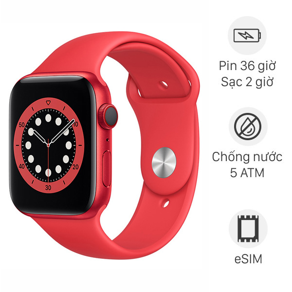 Apple Watch S6 LTE 40mm viền nhôm dây silicone