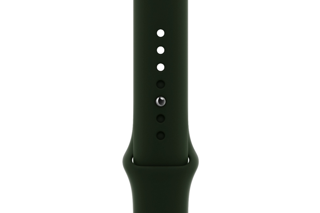 Đồng hồ thông minh Apple Watch S6 LTE 40mm viền thép dây silicone Màu Xanh lá