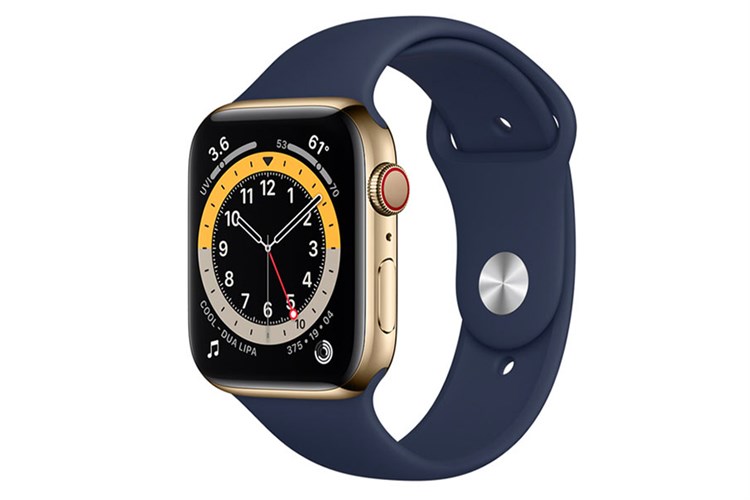 Đồng hồ thông minh Apple Watch S6 LTE 40mm viền thép dây silicone Màu Xanh Dương