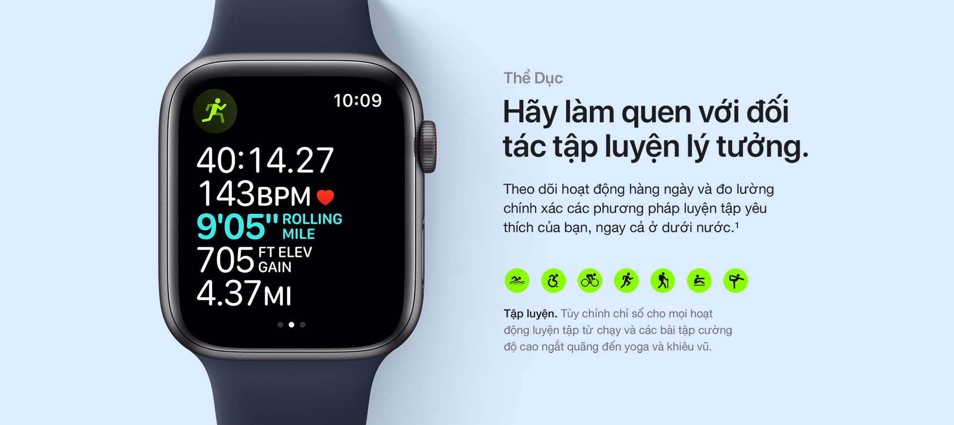 Apple Watch SE GPS 40mm - Thể dục