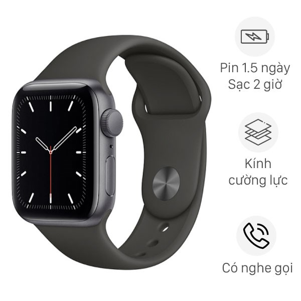 Đồng hồ Apple Watch SE 40mm dây cao su - chính hãng, trả góp