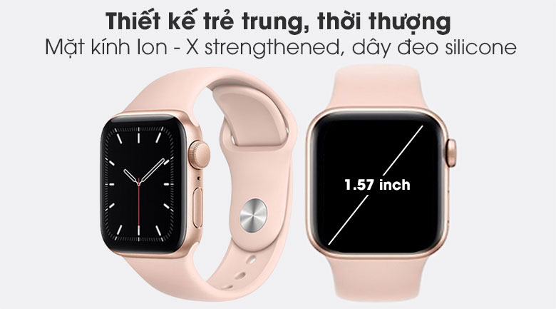 Đồng hồ Apple Watch SE 40mm dây cao su - chính hãng, trả góp