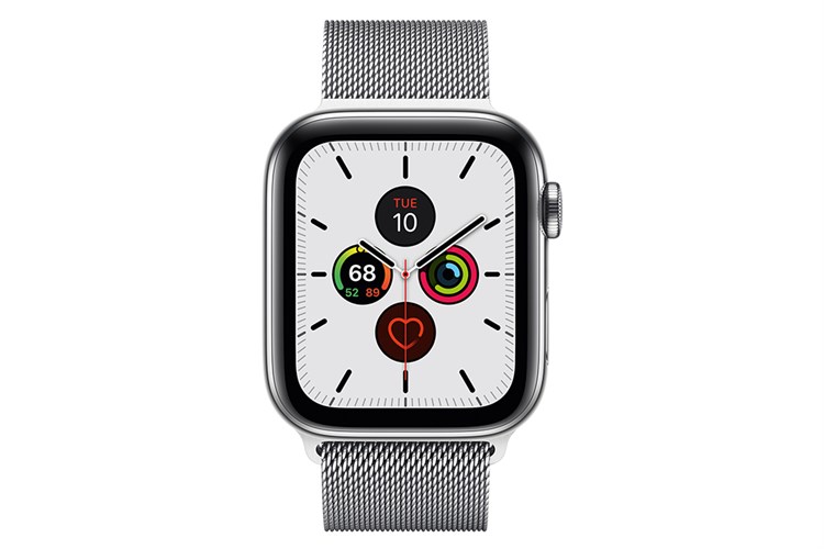 Đồng hồ thông minh Apple Watch S5 LTE 40mm viền thép dây thép Màu Bạc