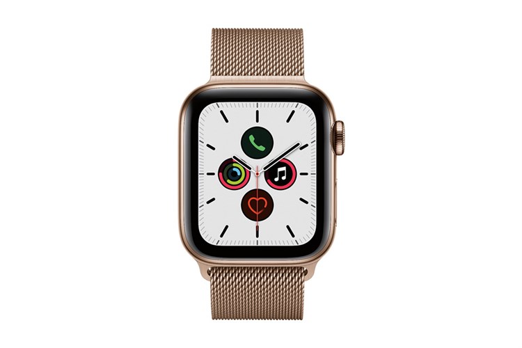 Đồng hồ thông minh Apple Watch S5 LTE 40mm viền thép dây thép Màu Vàng