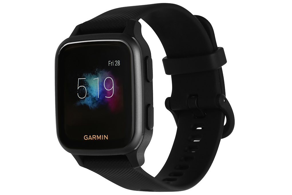 Mua đồng hồ thông minh Garmin Venu SQ Music dây silicone đen