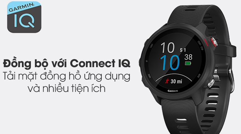 Đồng hồ thông minh Garmin Forerunner 245 Music 42.3mm Đen