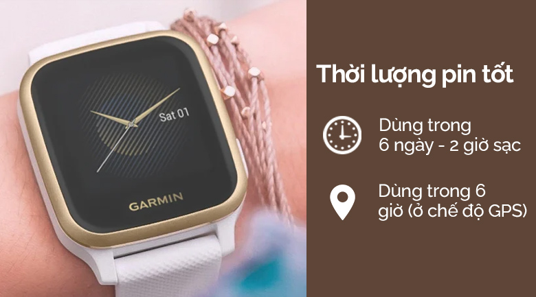 Đồng hồ thông minh Garmin có thời lượng pin tốt