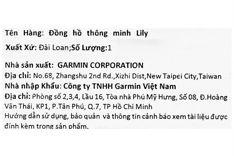 Garmin Lily 34.5mm dây silicone Màu Kem