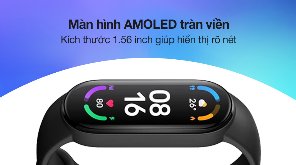 Vòng đeo tay thông minh Mi Band 6 Đen