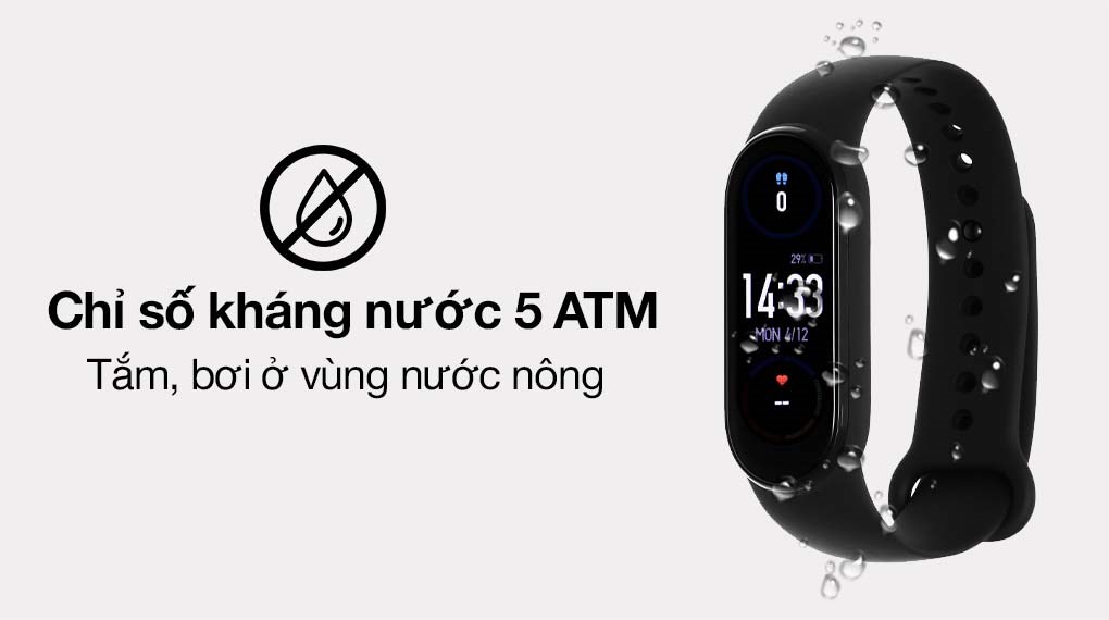 Vòng đeo tay thông minh Mi Band 6 Đen