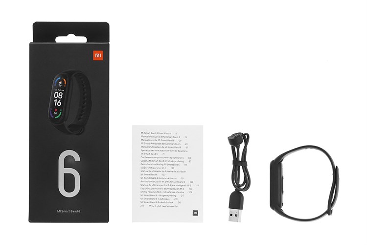 Vòng đeo tay thông minh Mi Band 6 Đen Màu Đen