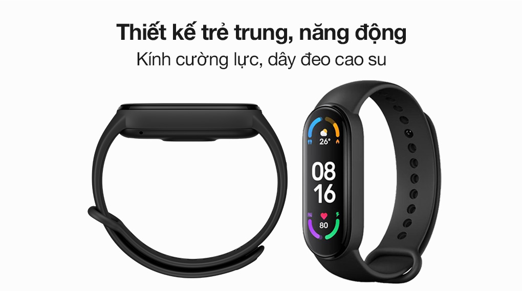 Vòng đeo tay thông minh Mi Band 6 có thiết kế gọn nhẹ