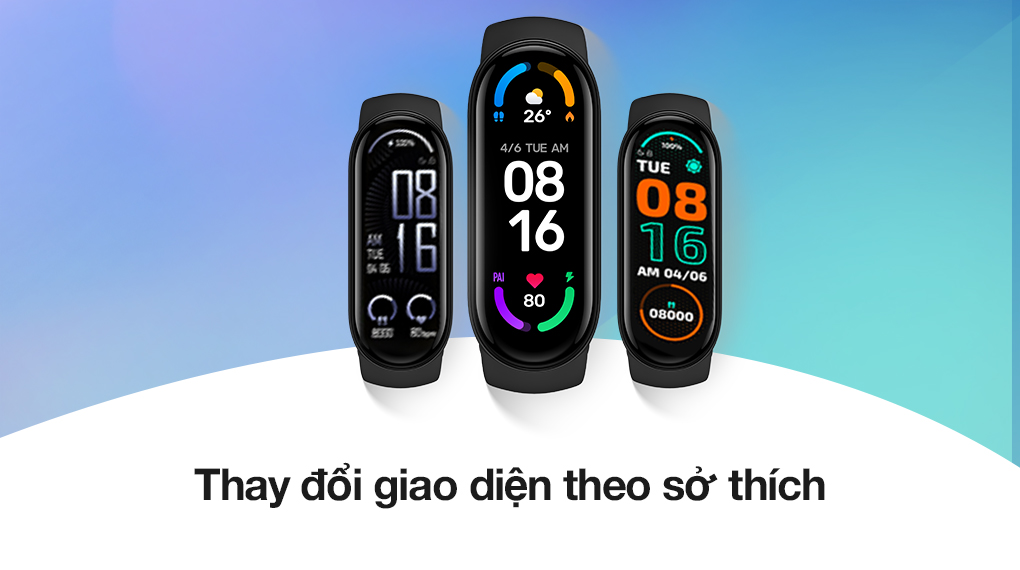 Vòng đeo tay thông minh Mi Band 6 có thể thay đổi giao diện