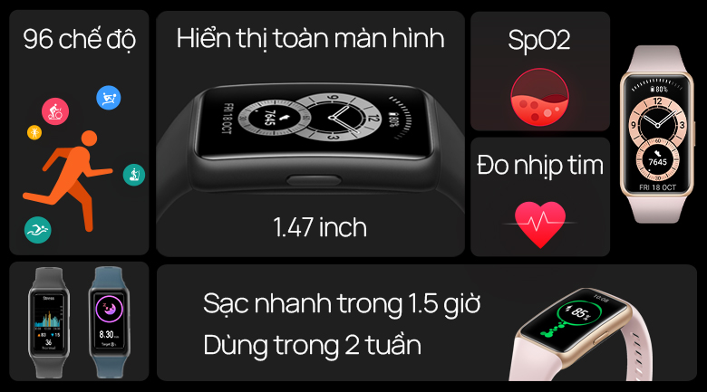 Huawei band 6 dây silicone