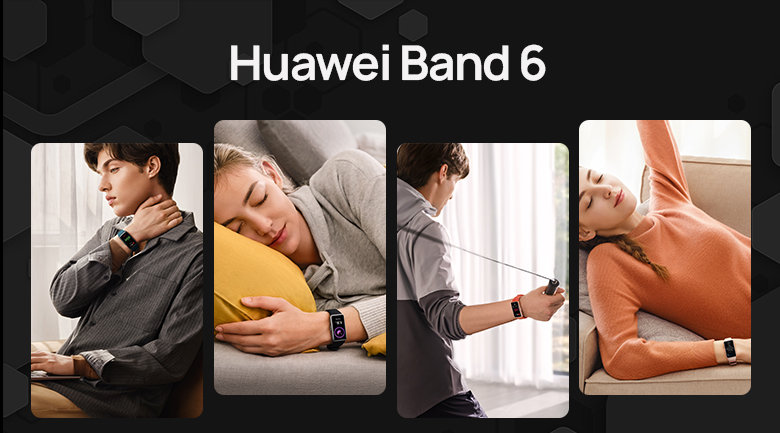 Tổng quan về đồng hồ Huawei band 6 dây silicone