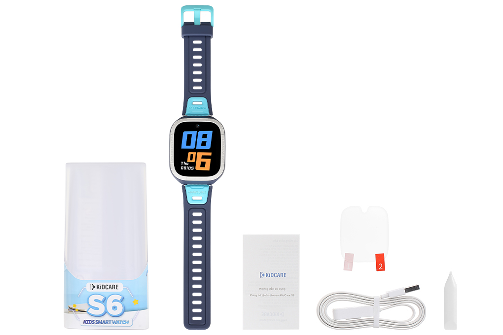 Đồng hồ định vị trẻ em Kidcare S6 4G Xanh Dorablue Màu Xanh dương đậm