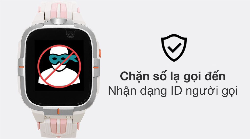 Đồng hồ định vị trẻ em Kidcare S8 4G 43.4mm Hồng