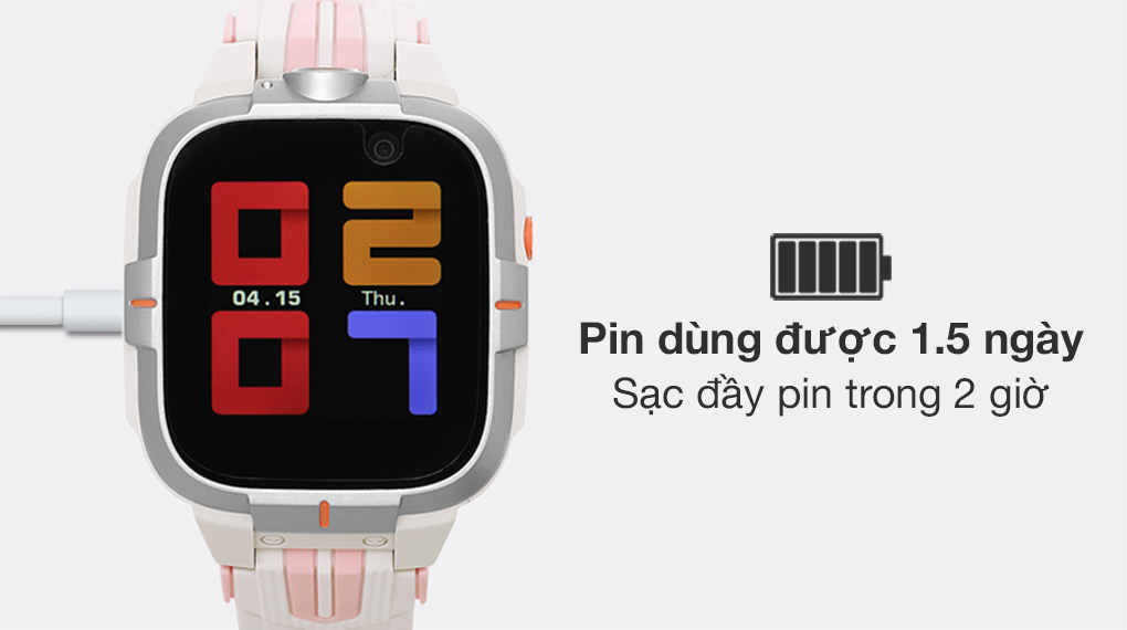 Đồng hồ định vị trẻ em Kidcare S8 Hồng có pin dung lượng lớn, sạc đầy nhanh chóng Đồng hồ định vị trẻ em Kidcare S8 Hồng có pin dung lượng lớn, sạc đầy nhanh chóng