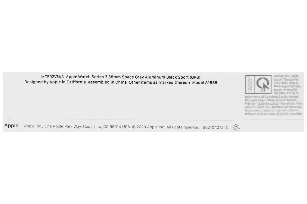 Đồng hồ thông minh Apple Watch S3 GPS 38mm viền nhôm dây silicone - 6