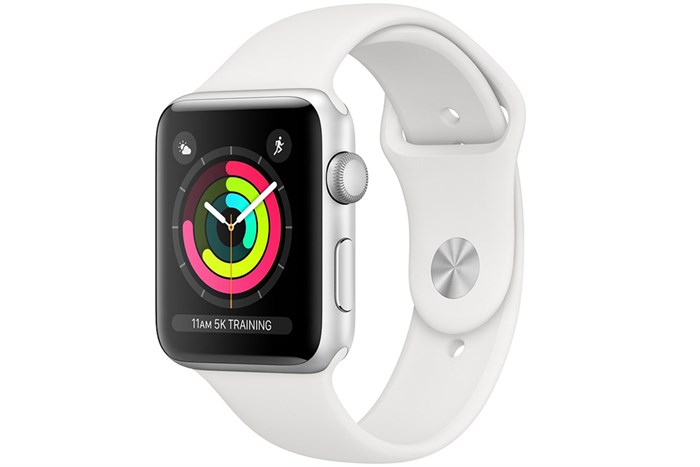 Đồng hồ thông minh Apple Watch S3 GPS 38mm viền nhôm dây silicone Màu Trắng