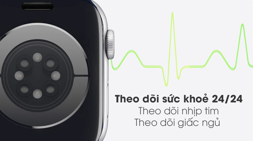 Apple Watch S3 GPS 38mm viền nhôm dây cao su trắng giúp theo dõi sức khỏe của bạn 24/24