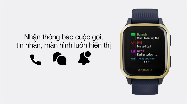 Đồng hồ thông minh Garmin Venu SQ Music 40.6mm