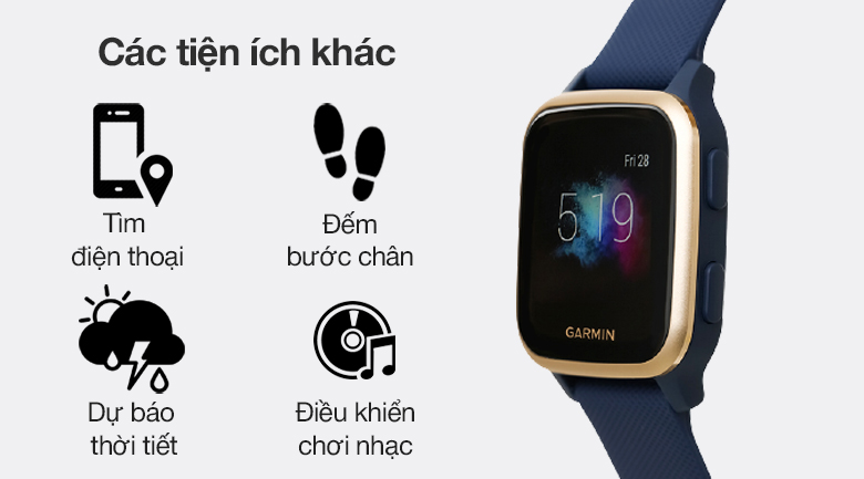 Đồng hồ thông minh Garmin Venu SQ Music 40.6mm