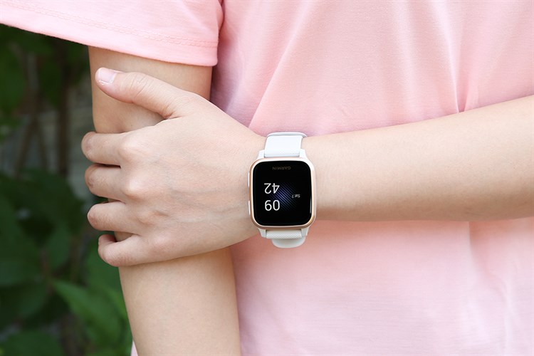 Đồng hồ thông minh Garmin Venu SQ Music 40.6mm Màu Vàng
