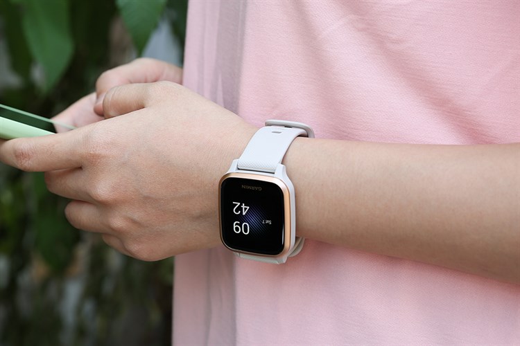 Đồng hồ thông minh Garmin Venu SQ Music 40.6mm Màu Vàng