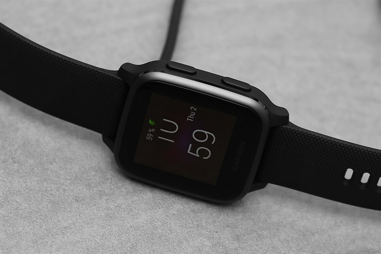 Đồng hồ thông minh Garmin Venu SQ Music 40.6mm Màu Đen