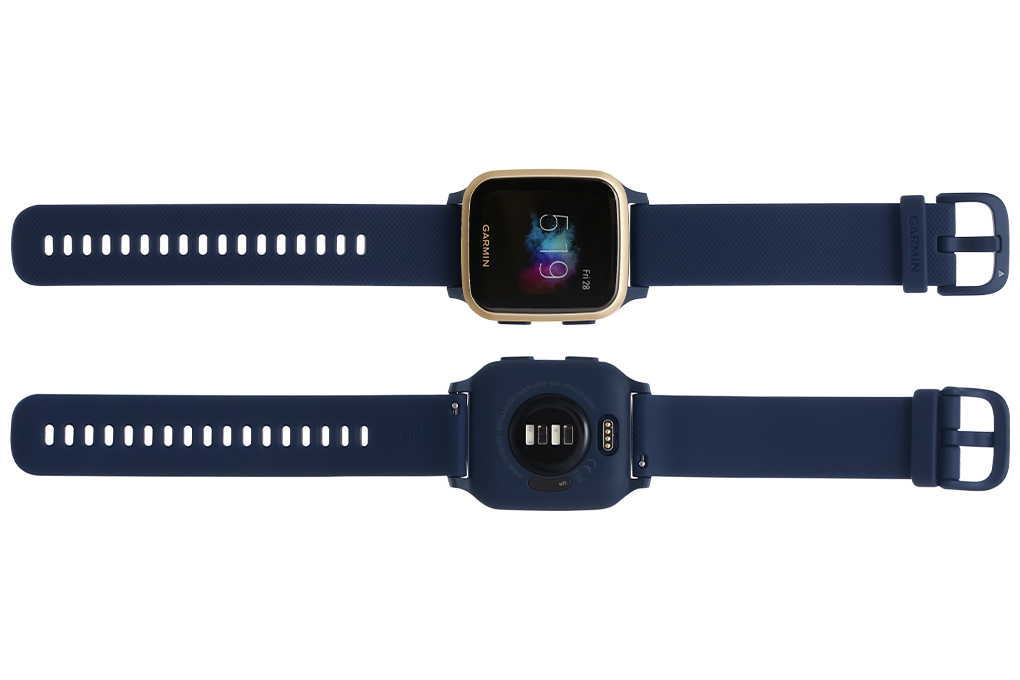 Đồng hồ thông minh Garmin Venu SQ Music dây silicone xanh dương giá rẻ