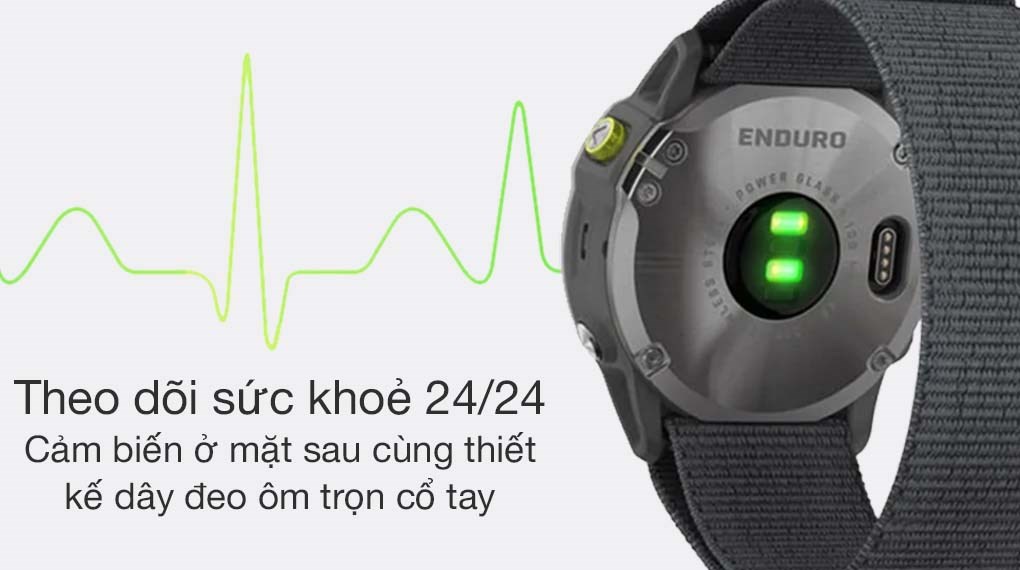 Đồng hồ thông minh Garmin Enduro 51mm Xám