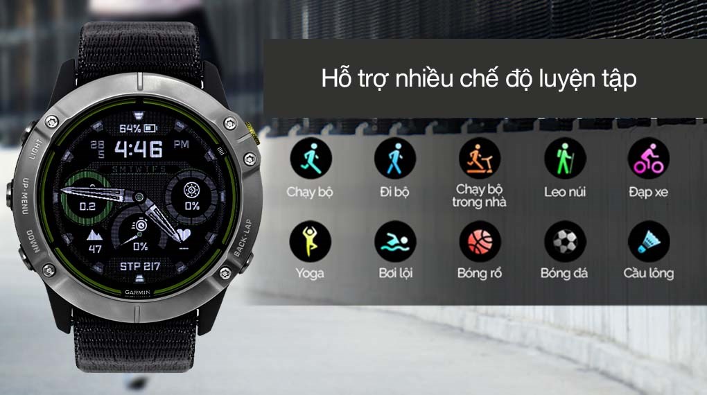 Đồng hồ thông minh Garmin Enduro 51mm Xám