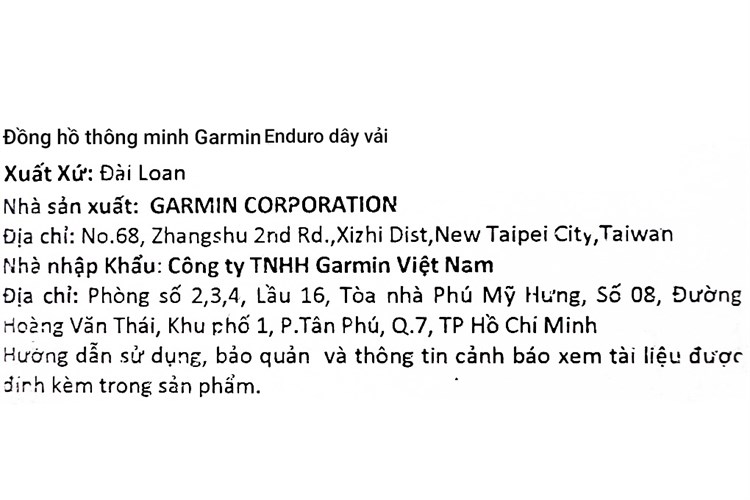 Đồng hồ thông minh Garmin Enduro 51mm Xám Màu Xám