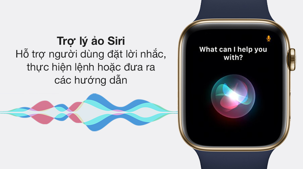 Apple Watch S6 LTE 40mm viền thép dây cao su xanh dương hỗ trợ trợ lí ảo tiện lợi Apple Watch S6 LTE 40mm viền thép dây cao su xanh dương hỗ trợ trợ lí ảo tiện lợi