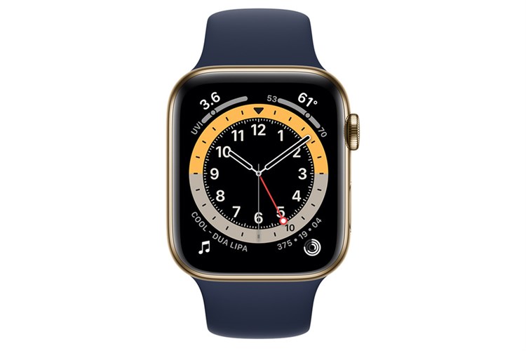 Đồng hồ thông minh Apple Watch S6 LTE 44mm viền thép dây cao su xanh dương Màu Xanh Dương