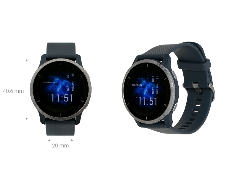Đồng hồ thông minh Garmin Venu 2 dây silicone