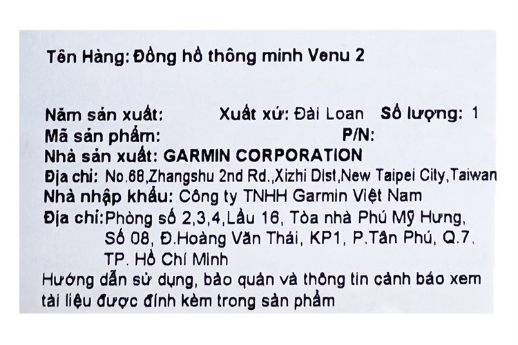 Đồng hồ thông minh Garmin Venu 2 45.4mm Màu Xanh Dương