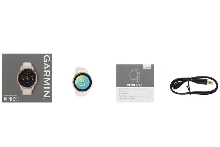 Đồng hồ thông minh Garmin Venu 2S 40.4mm Màu Trắng